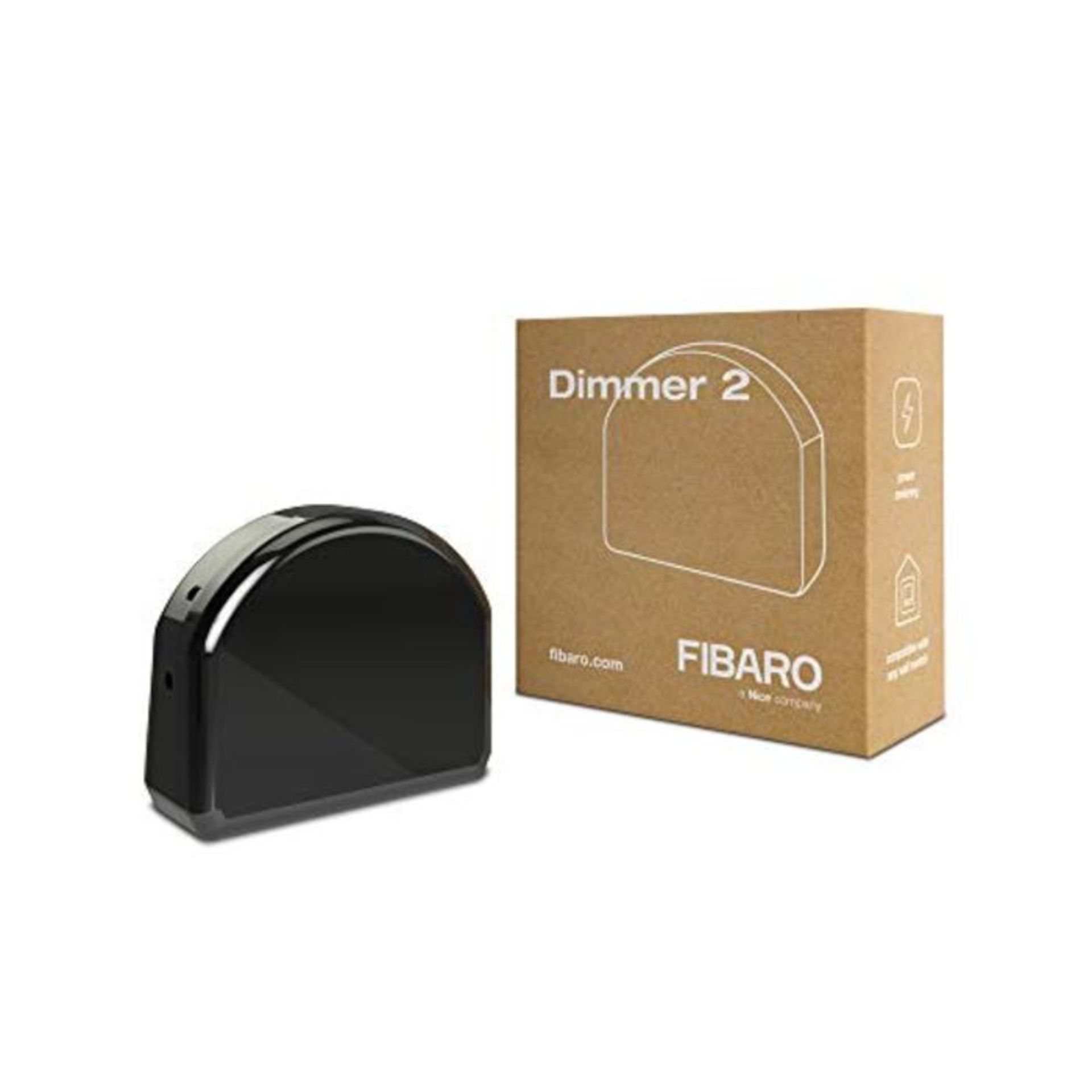 RRP £52.00 Fibaro Dimmer 2 Z-Wave Plus Universal Dimming Module for Lighting, 250 W, 3.6 V, Black