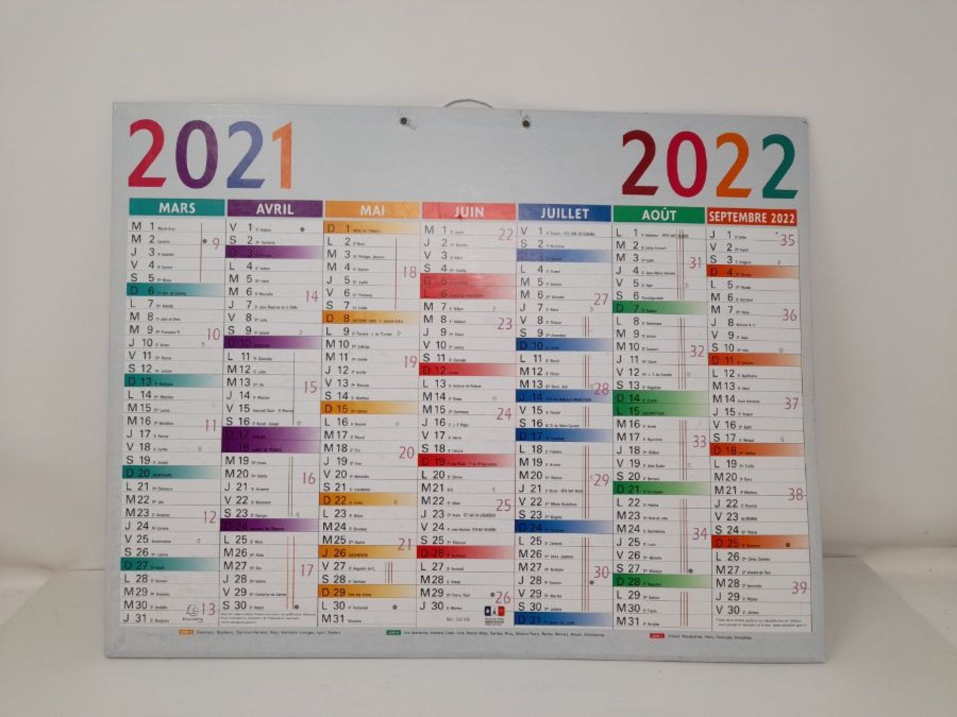 Exacompta 430x335 mm School Calendar Decor Multi-Coloured - Image 2 of 3