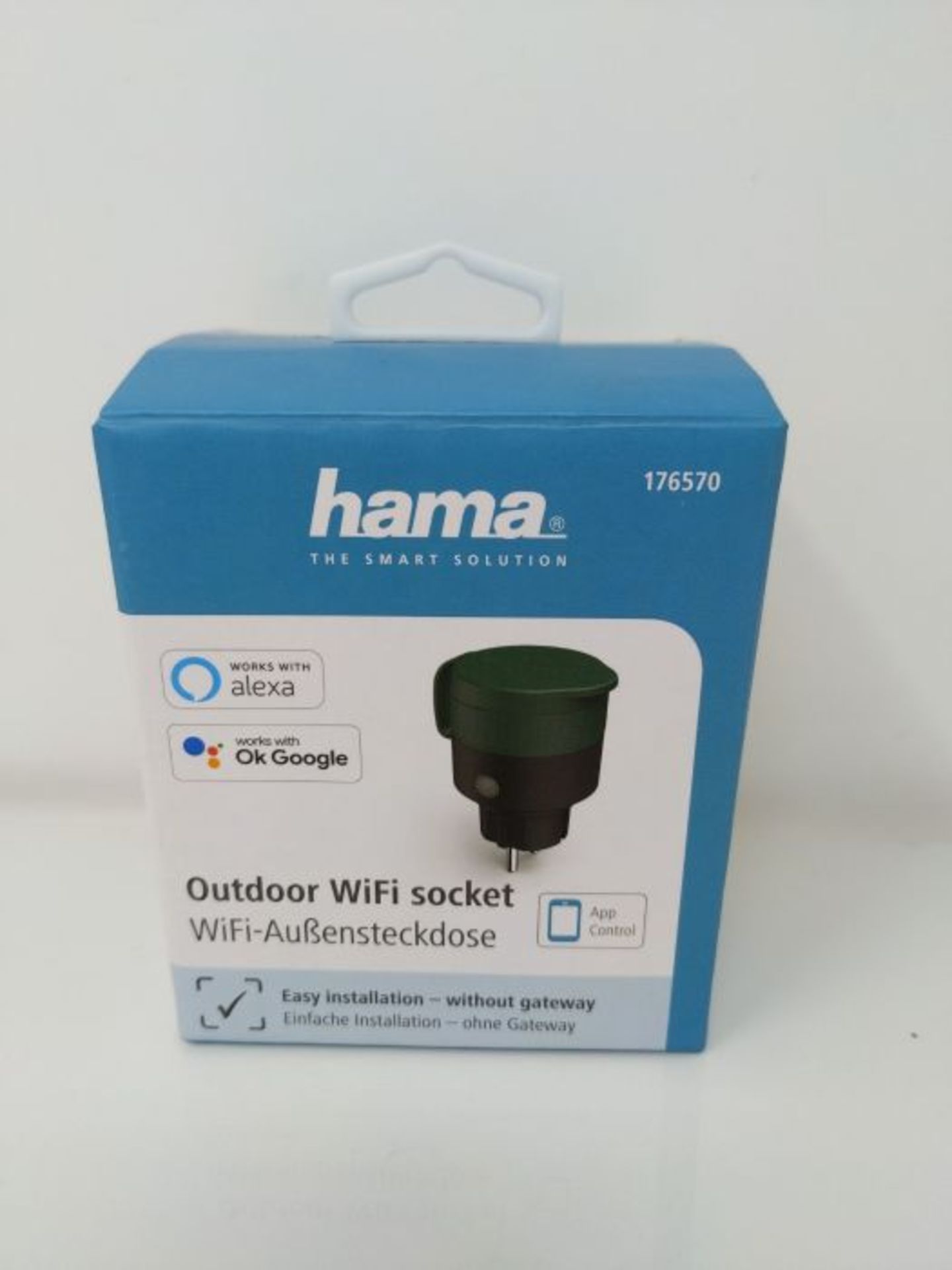 Hama WLAN Steckdose Outdoor (Gartensteckdose ohne Hub/Gateway, WLAN AuÃxensteckdose - Image 2 of 2