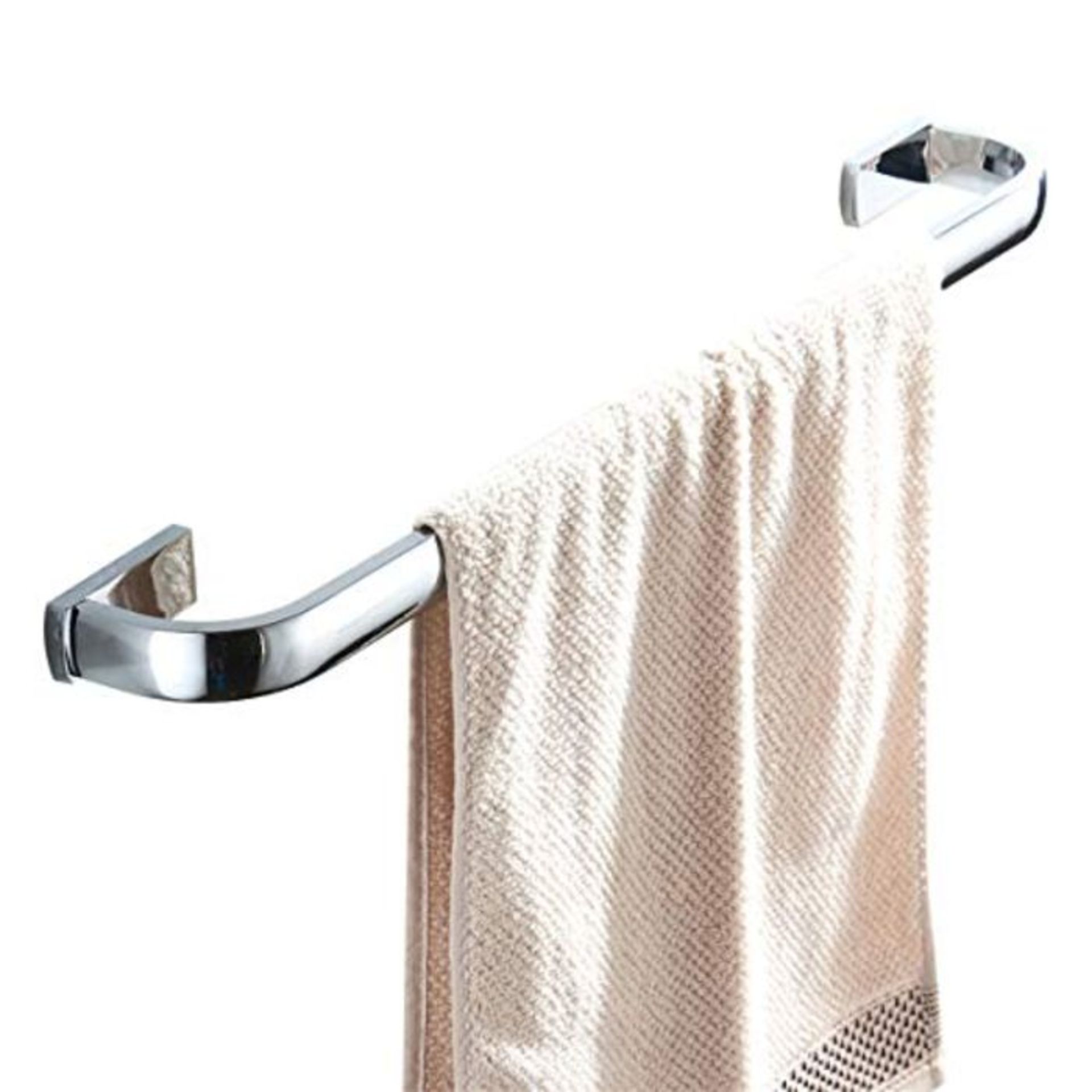 [CRACKED] Flybath Towel Rail Bar Single Layer Brass Holder Wall Mounted 57 cm / 22.44