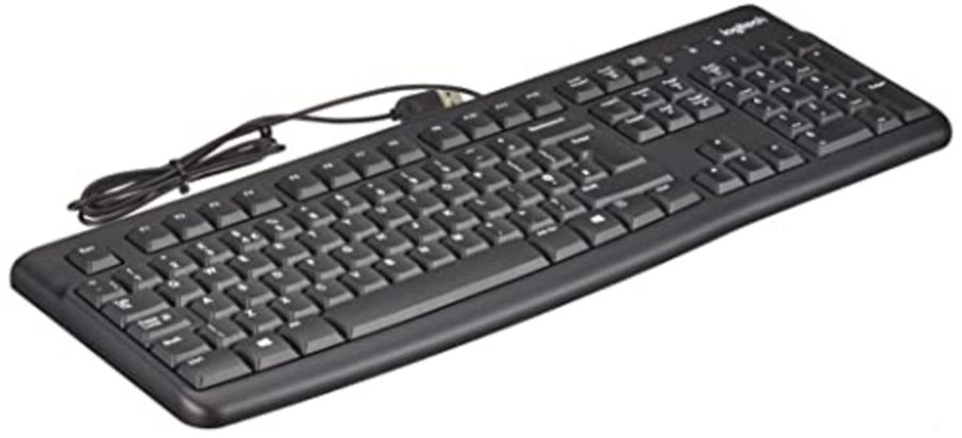 Logitech K120 Wired Business Keyboard for Windows or Linux, USB Plug-and-Play, Full-Si