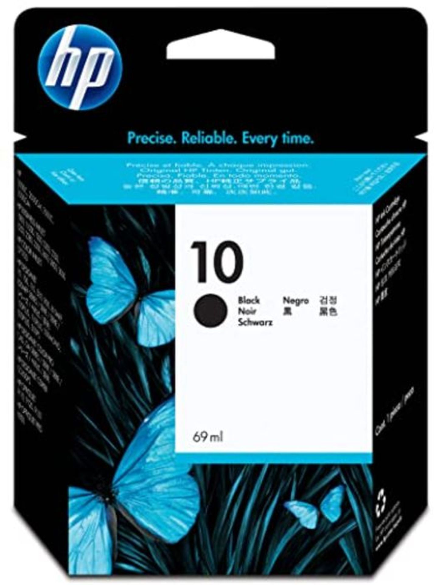 HP Original 10 Black Ink Cartridge 69 ml C4844A