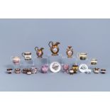 A varied collection of English lustreware items, 19th C.