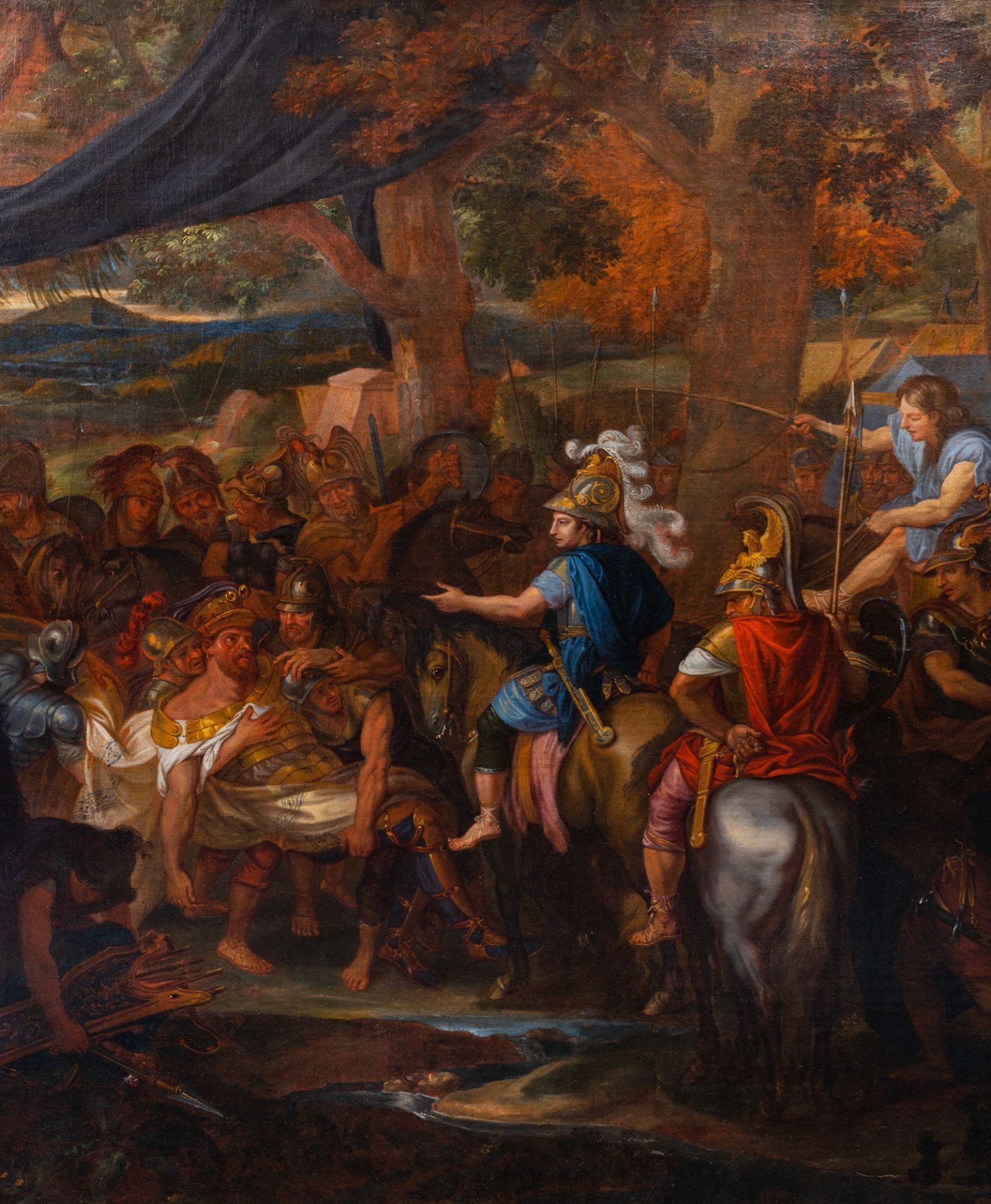 French school, workshop of Charles le Brun (1619-1690): Alexander and Poros in the Battle of Hydaspe - Image 7 of 24