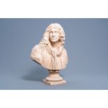 French school, after Jean-Antoine Houdon (1741-1828): A bust of Molire (Jean-Baptiste Poquelin), pa