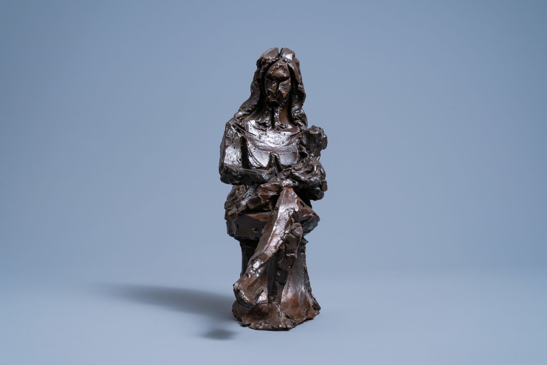 William Chattaway (1927-2019): Mother and child, brown patinated bronze, ed. 1/8, dated (19)71 - Image 4 of 11