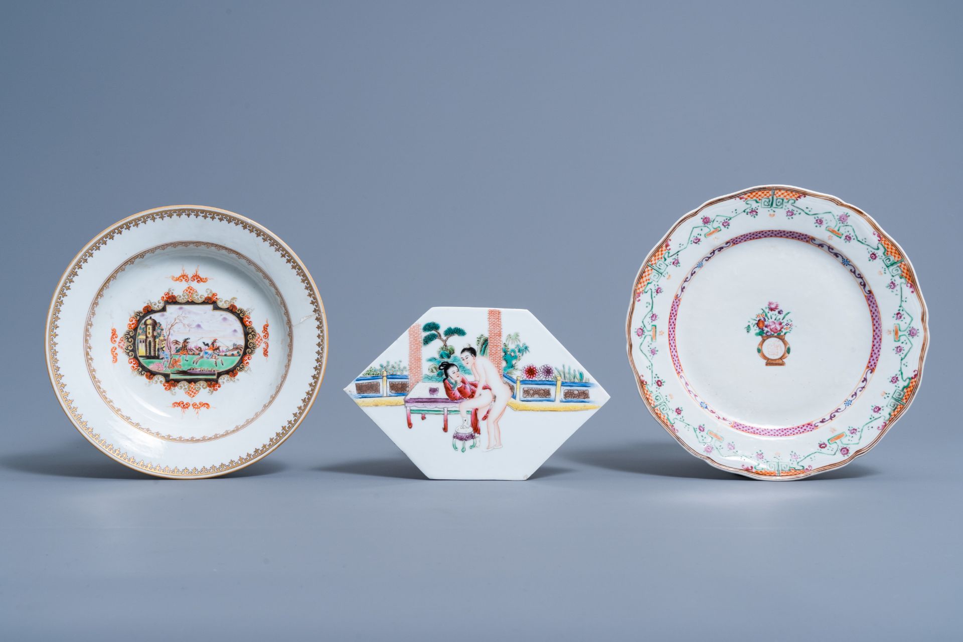 A varied and extensive collection of Chinese polychrome porcelain, Kangxi and later - Image 2 of 11