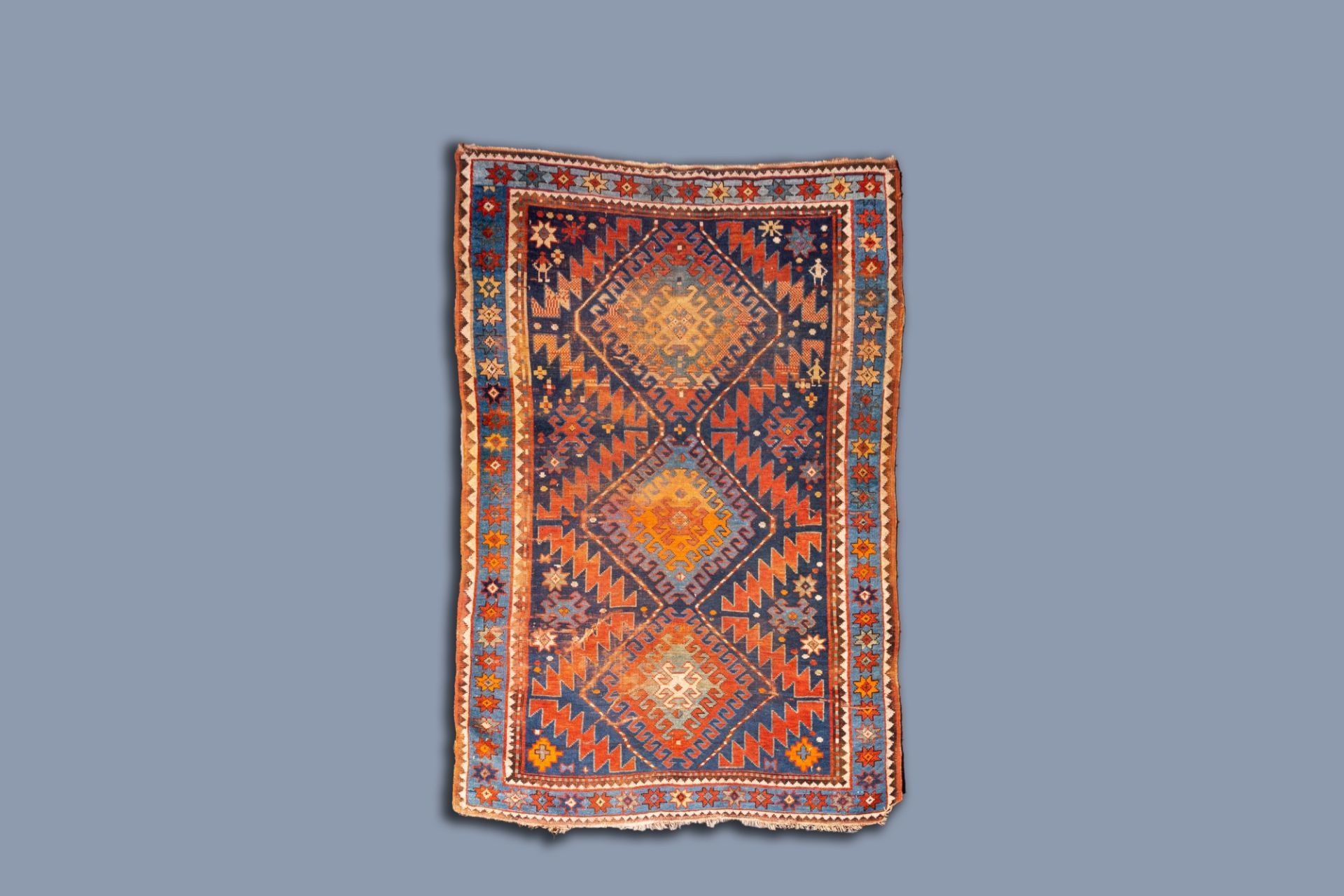 A Caucasian Karabagh rug, wool on cotton, 19th C.