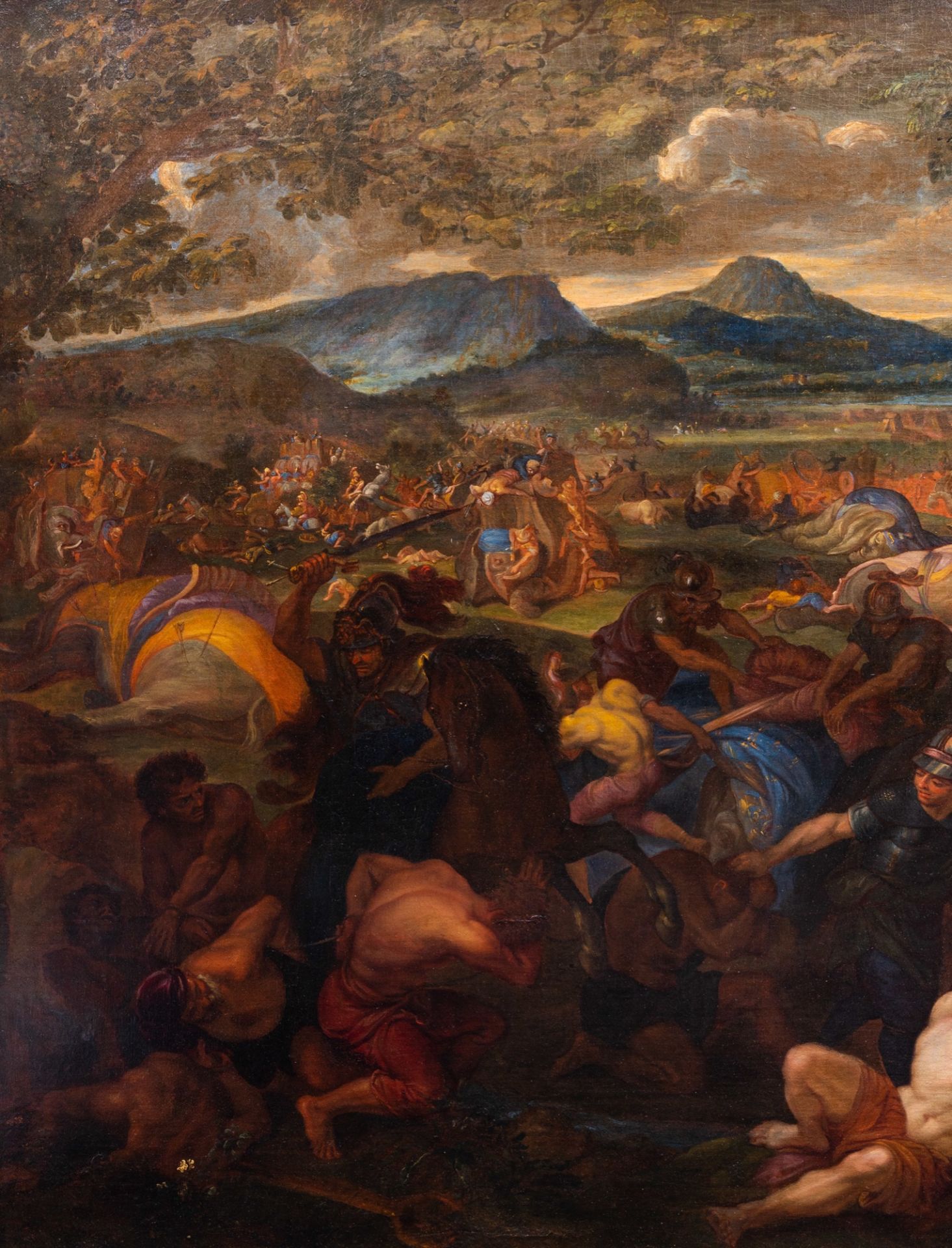 French school, workshop of Charles le Brun (1619-1690): Alexander and Poros in the Battle of Hydaspe - Image 9 of 24
