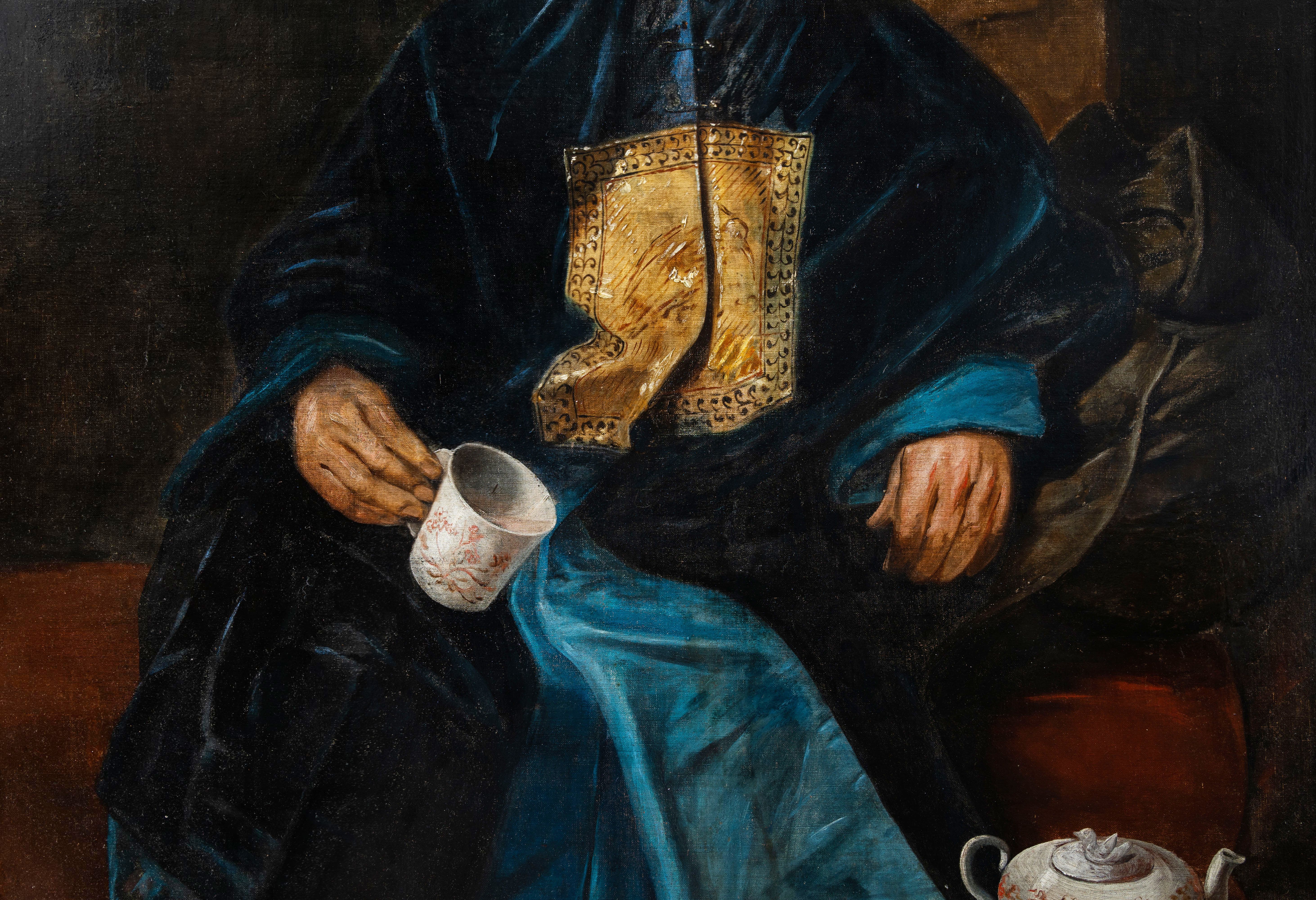 Francisco Parera y MuntŽ (1850-1920): The tea ceremony, oil on canvas marouflated on board, dated 18 - Image 9 of 11