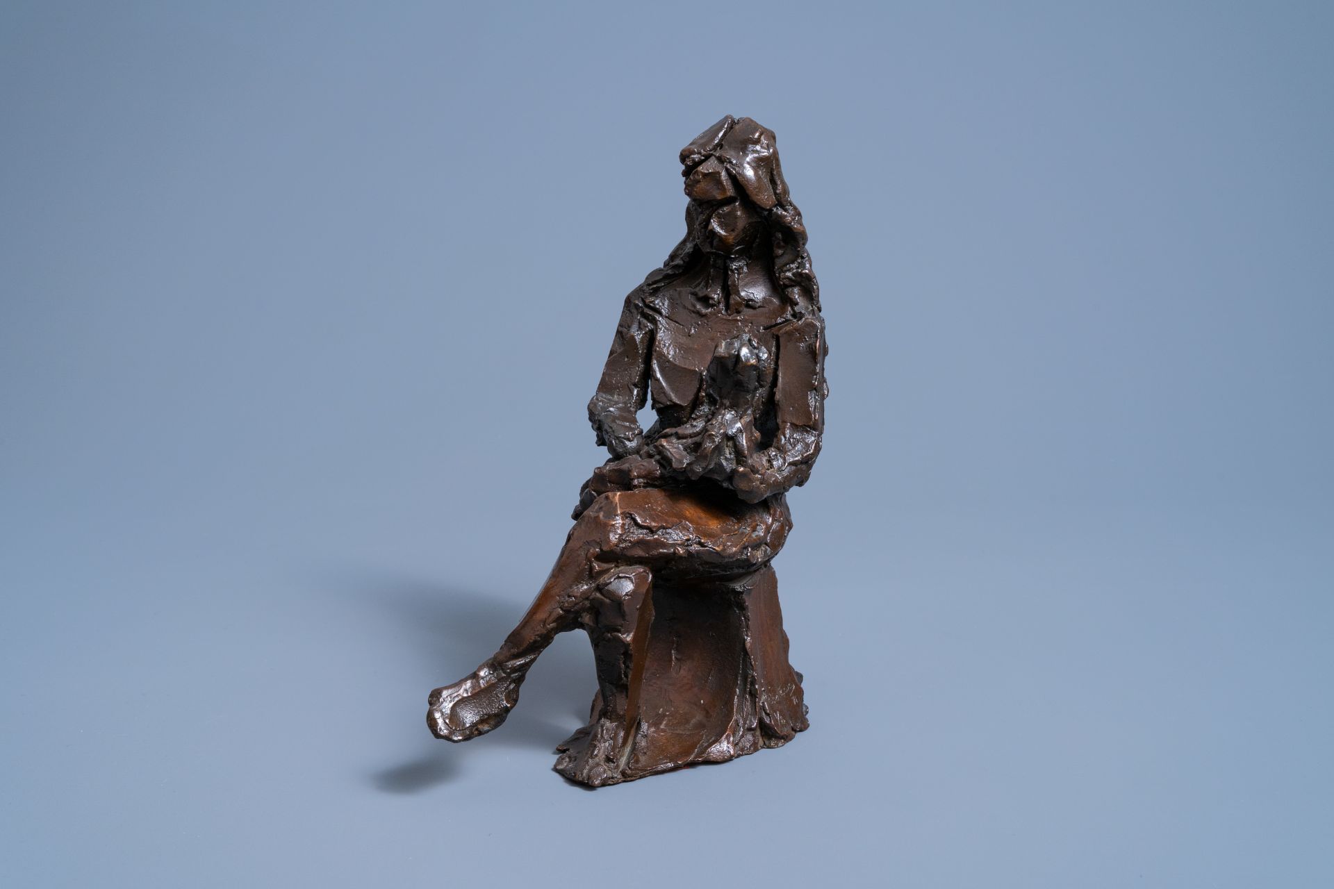 William Chattaway (1927-2019): Mother and child, brown patinated bronze, ed. 1/8, dated (19)71 - Image 2 of 11