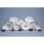 A varied collection of Chinese famille rose and Imari style porcelain, 18th/19th C.