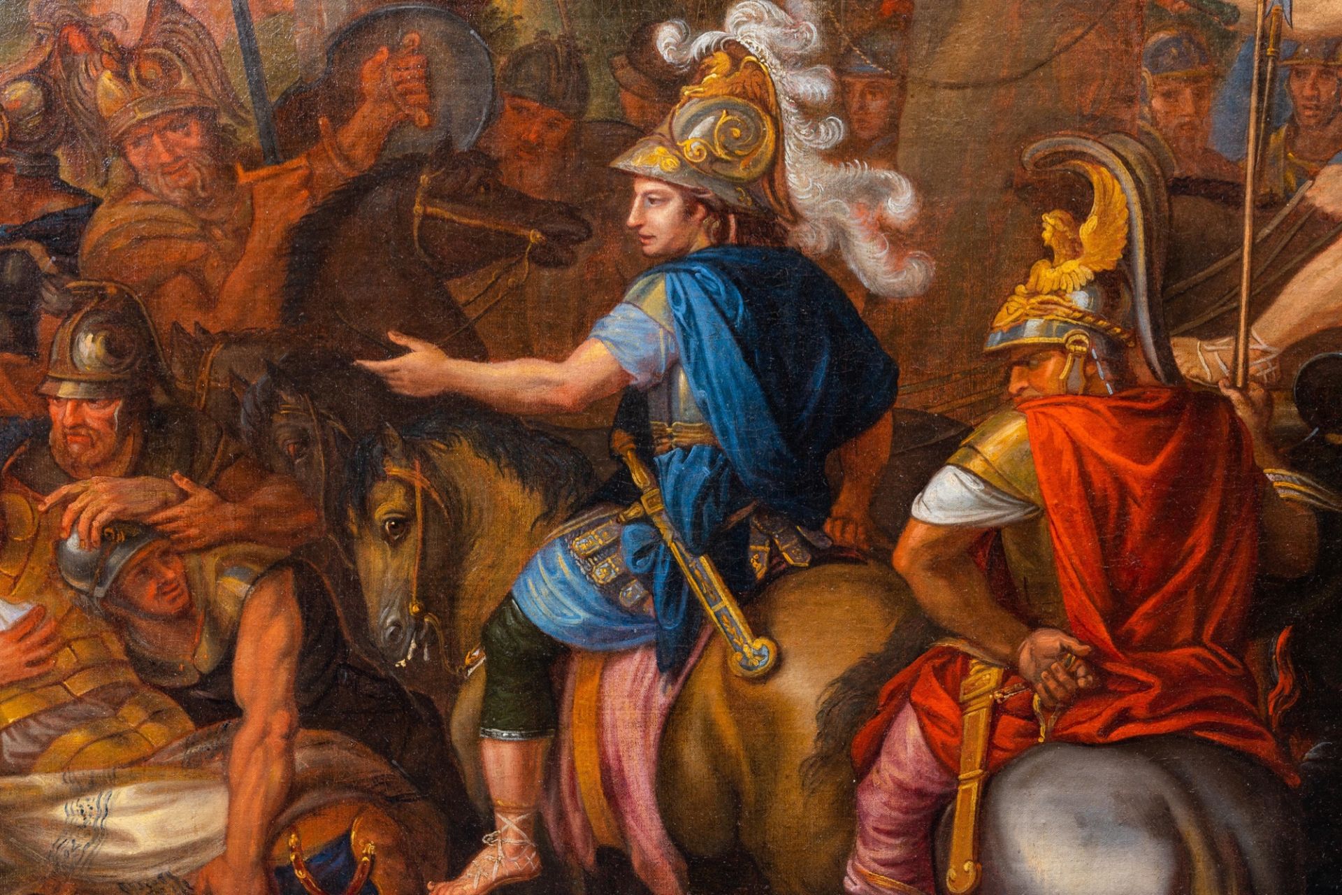 French school, workshop of Charles le Brun (1619-1690): Alexander and Poros in the Battle of Hydaspe - Image 13 of 24