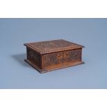 A French Louis XIV 'bois de Bagard or 'bois de Sainte Lucie' box, 17me/18me sicle