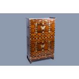 A Korean wood 'butterfly' marriage cabinet, 20th C.