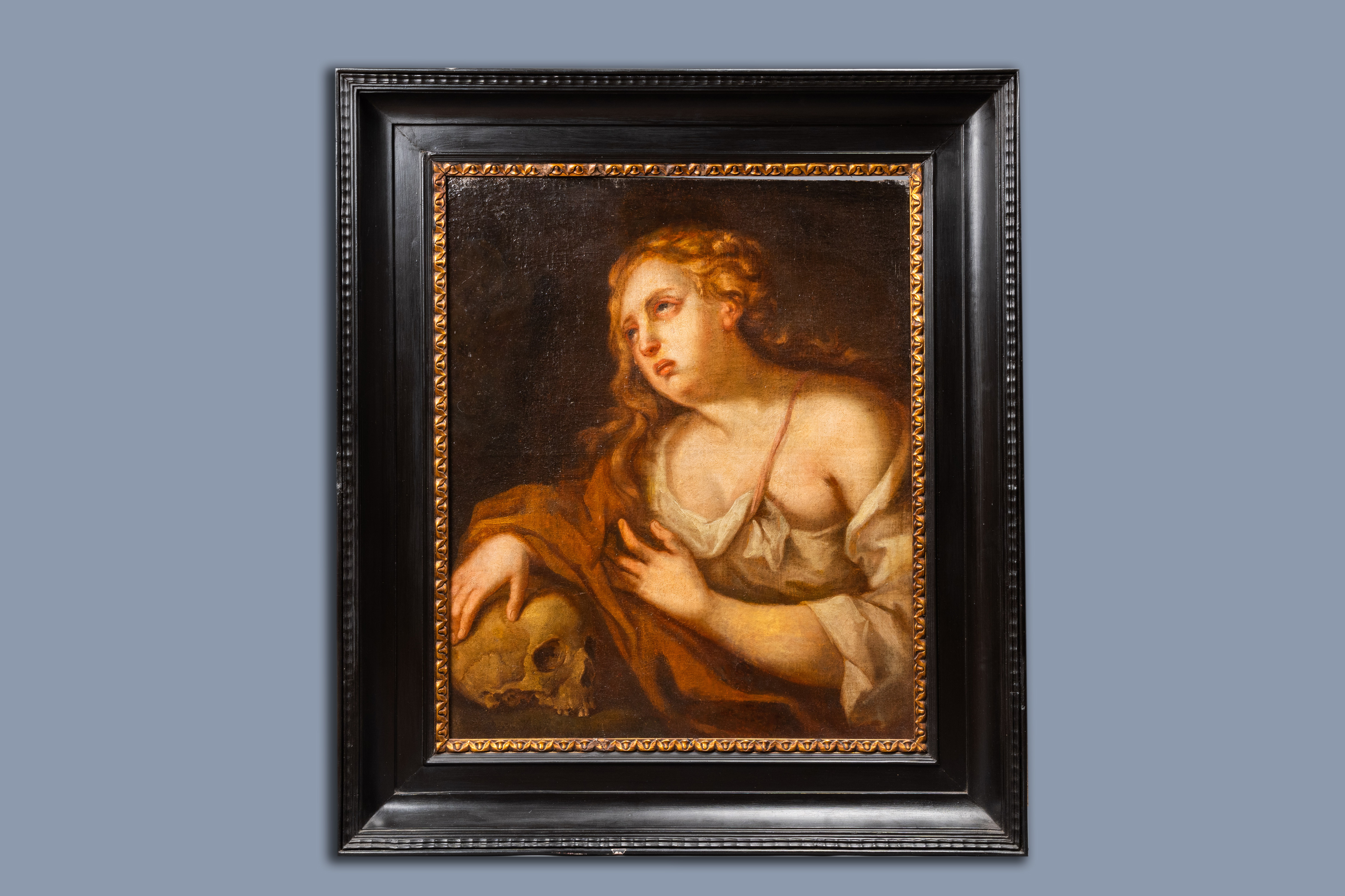 Italian school: Mary Magdalene, oil on canvas, 17th C. - Image 2 of 5