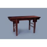 A Chinese wood altar table, 20th C.