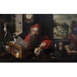 Flemish school, after Joos van Cleve (ca. 1485-1540): Saint Jerome in his study, oil on panel, ca. 1