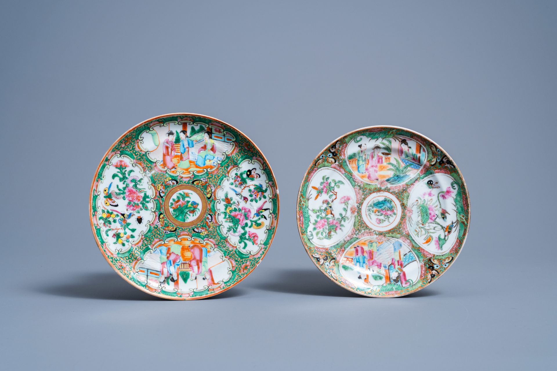 A varied collection of Chinese famille rose and Imari style porcelain, 18th/19th C. - Image 4 of 13