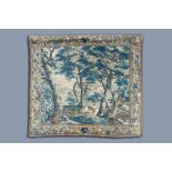 A Flemish wall tapestry with birds in a forest landscape, Southern Netherlands, 17th C.