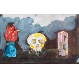 Hugo Claus (1929-2008): 'Vanitas', watercolour on paper