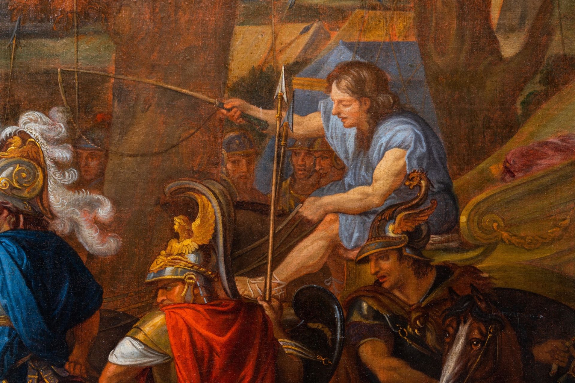 French school, workshop of Charles le Brun (1619-1690): Alexander and Poros in the Battle of Hydaspe - Image 12 of 24