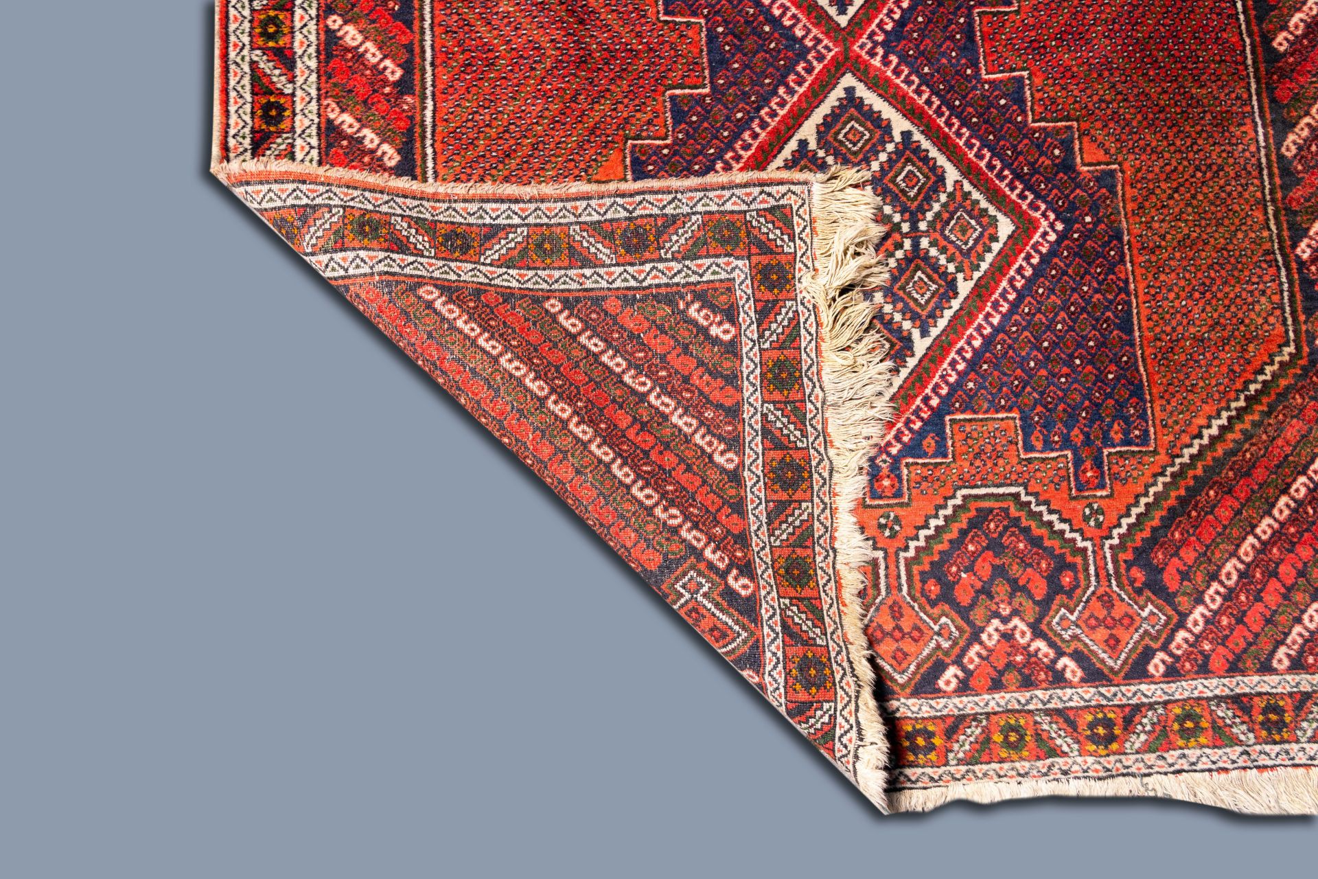 A Persian Afshar rug, wool on cotton, 19th C. - Image 3 of 3