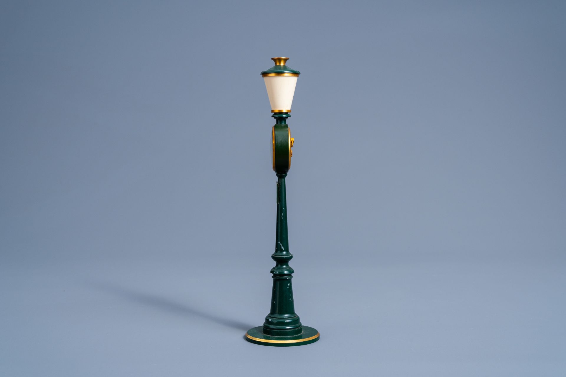 A Jaeger-LeCoultre 'Rue de la Paix' street lamp shaped table clock, Switzerland, third quarter of th - Image 2 of 7