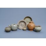 A varied collection of Chinese monochrome porcelain wares, Song and later