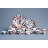 A varied collection of Japanese Imari porcelain with floral design, Edo/Meiji, 18th/19th C.