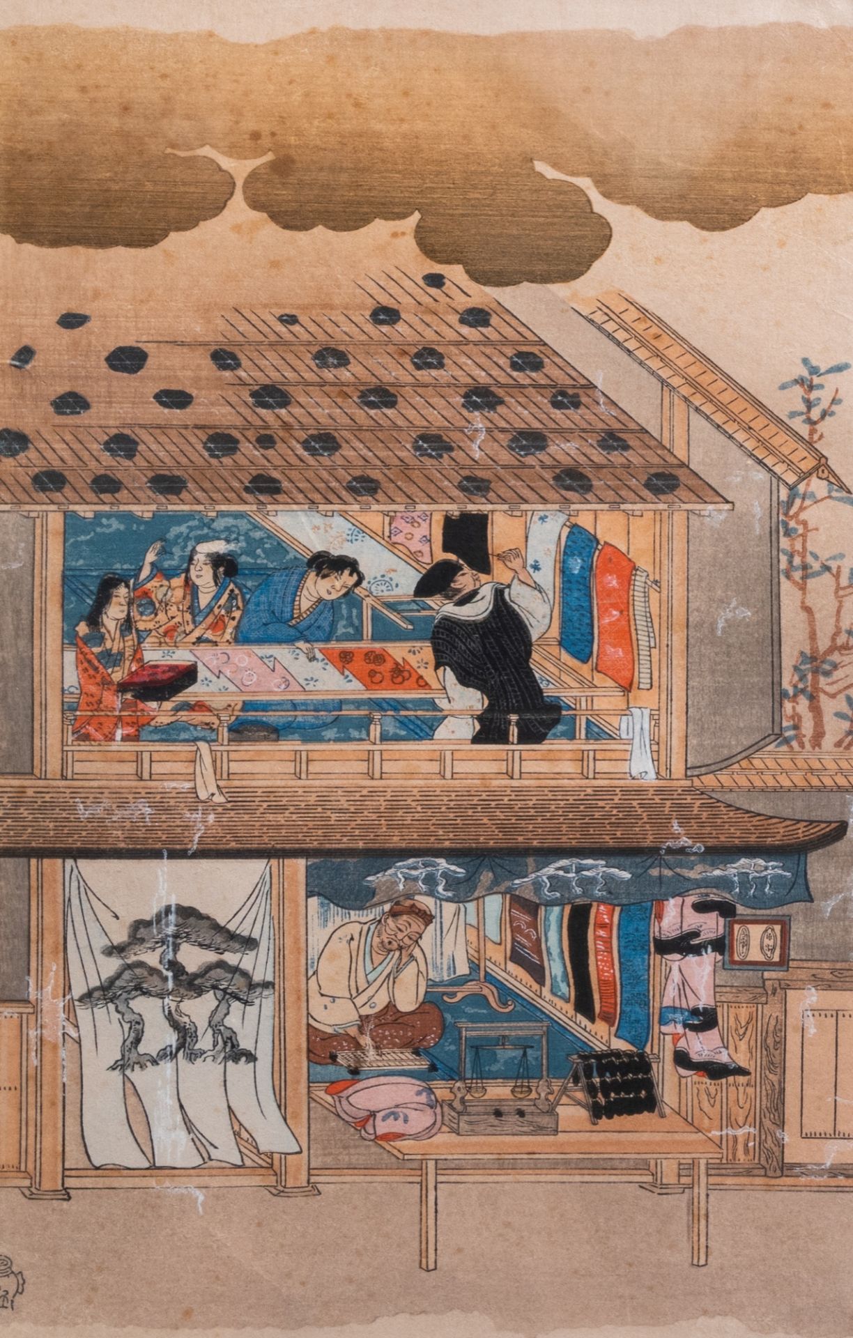 Six various Japanese Ukiyo-e woodblock prints, 19th/20th C. - Bild 6 aus 11