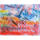American school, illegibly signed (Smith R.D.?): Abstract composition, mixed media on paper, dated (