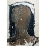 Michael Irmer (1955-1996): Head, mixed media on paper, dated (19)93