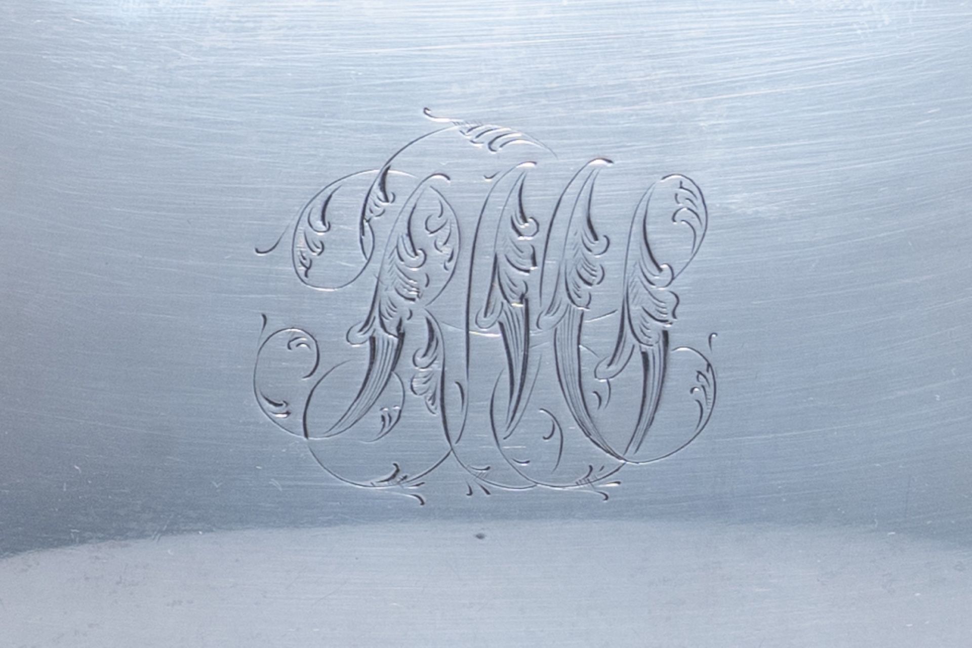An English silver box and cover with monogram R.M.S. (Sutherland), Birmingham, maker's mark C.B., 92 - Image 11 of 12