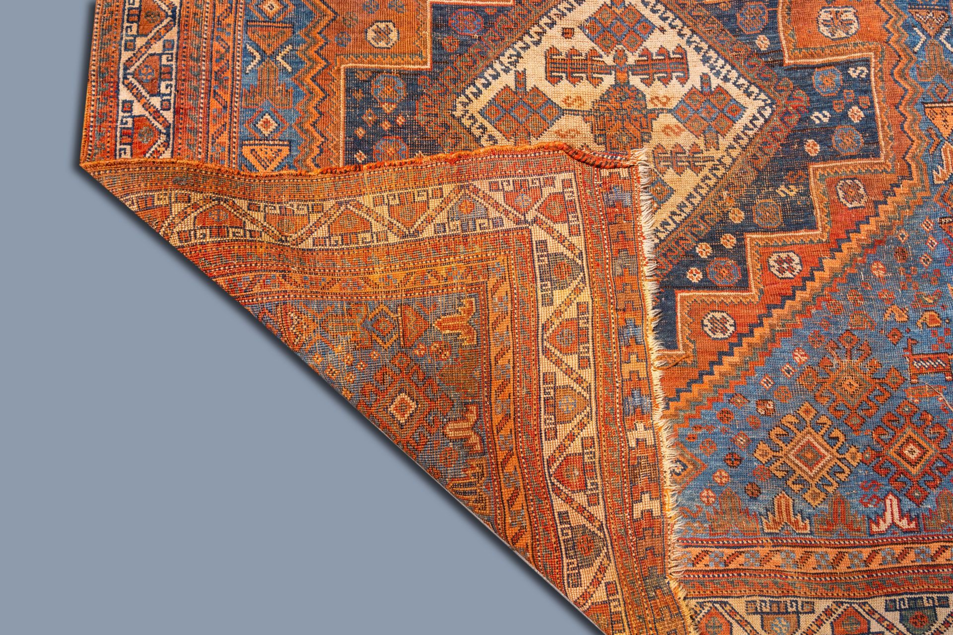 A Persian Afshar rug, wool on cotton, 19th C. - Image 3 of 3