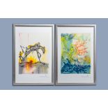 Salvador Dali (1904-1989): 'Neptune' & 'Le cheval de baleur', lithographs in colours, dated 1983