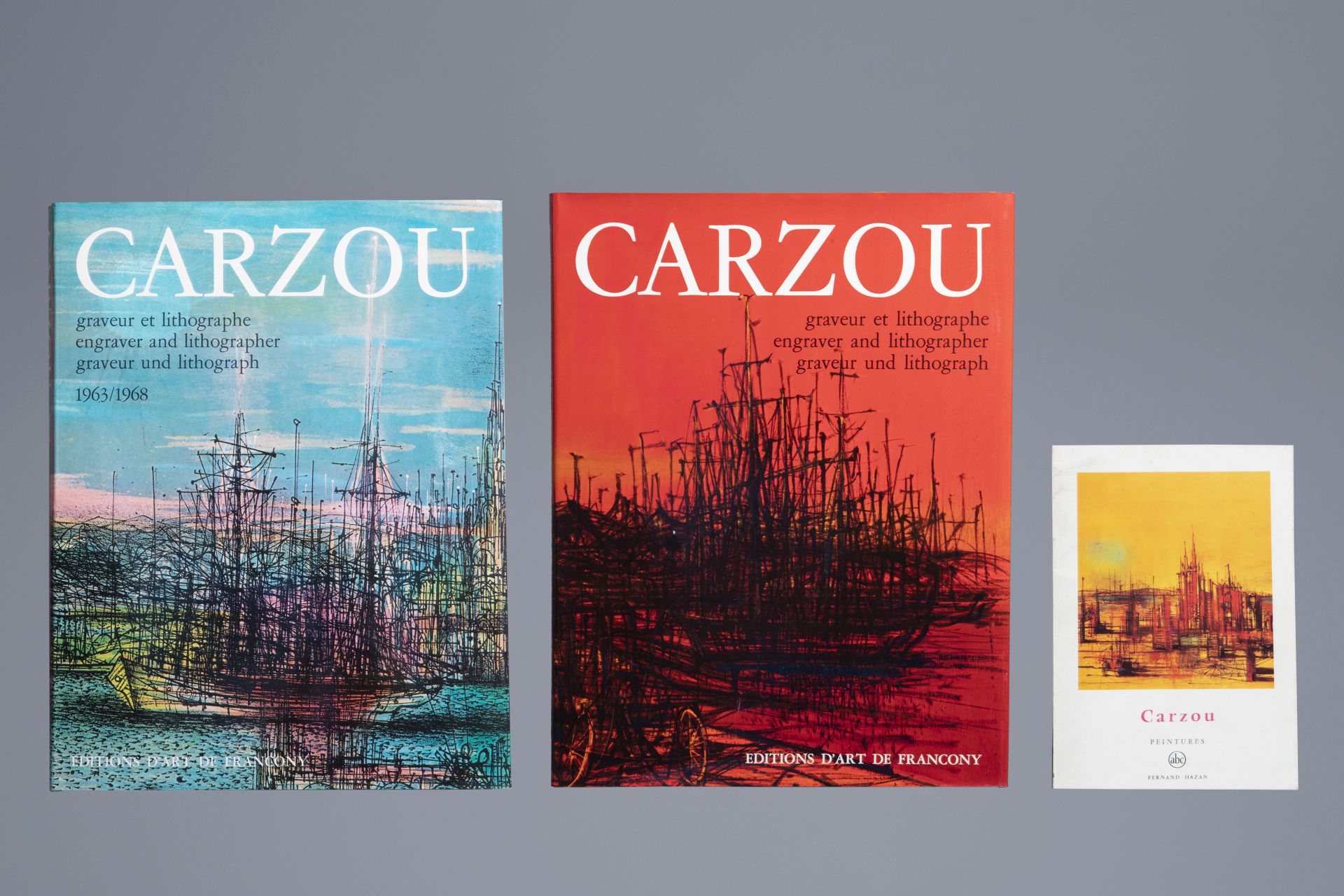 Jean Carzou (1907-2000): Two lithographs in colours, the catalogue raisonnŽ of the graphic works and - Bild 8 aus 8