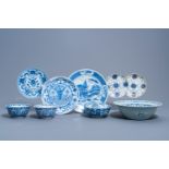 A varied collection of Chinese blue, white and doucai porcelain, 19th/20th C.