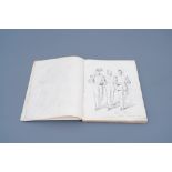 Joseph Van Severdonck (1819-1905): A sketchbook with about ninety drawings, mainly military depictio