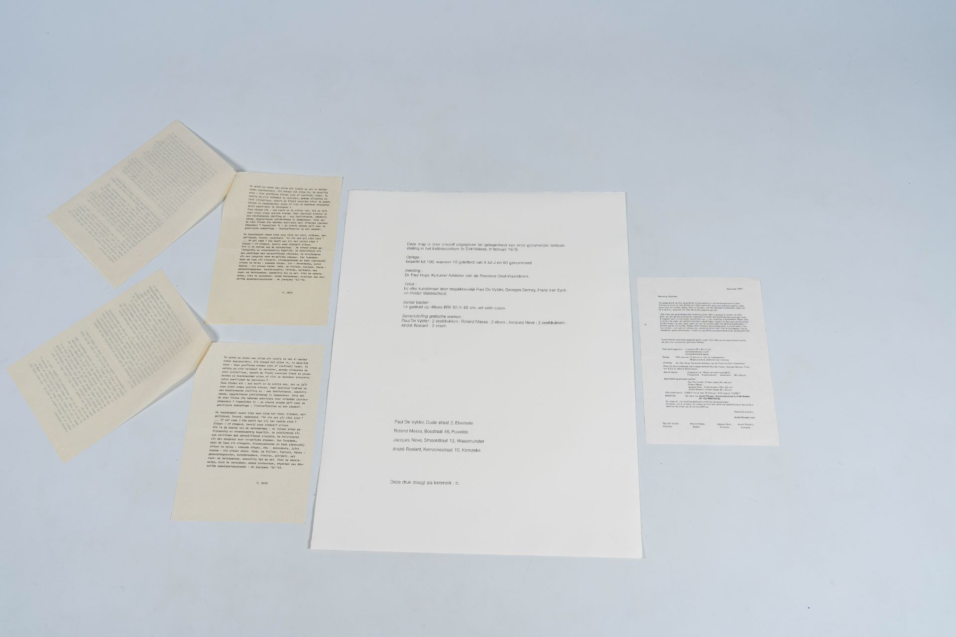 Frans Minnaert (1929-2011): 'Met Darwin op de Beagle', art folder with five etchings and five poems - Image 18 of 32