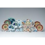 A varied collection of Chinese blue, white, famille rose, Imari style and polychrome porcelain, Kang