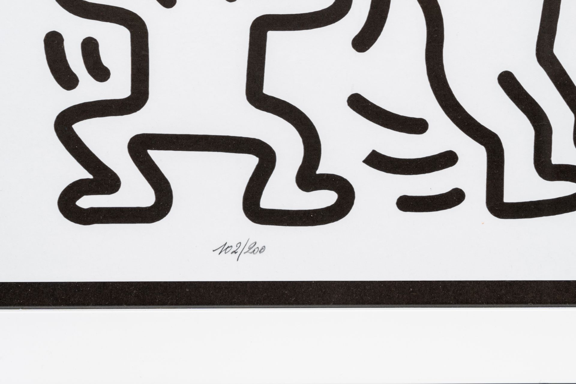 Keith Haring (1958-1990, after): 'Acrobat', serigraph, 102/200 - Image 4 of 6