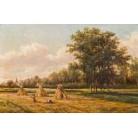 FÃ©lix De Baerdemaeker (1836-1878): The labor on the land, oil on panel, dated 1875