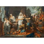 French school, in the manner of Joseph-Marie Vien (1716-1809): Mythological scene, gouache on paper,