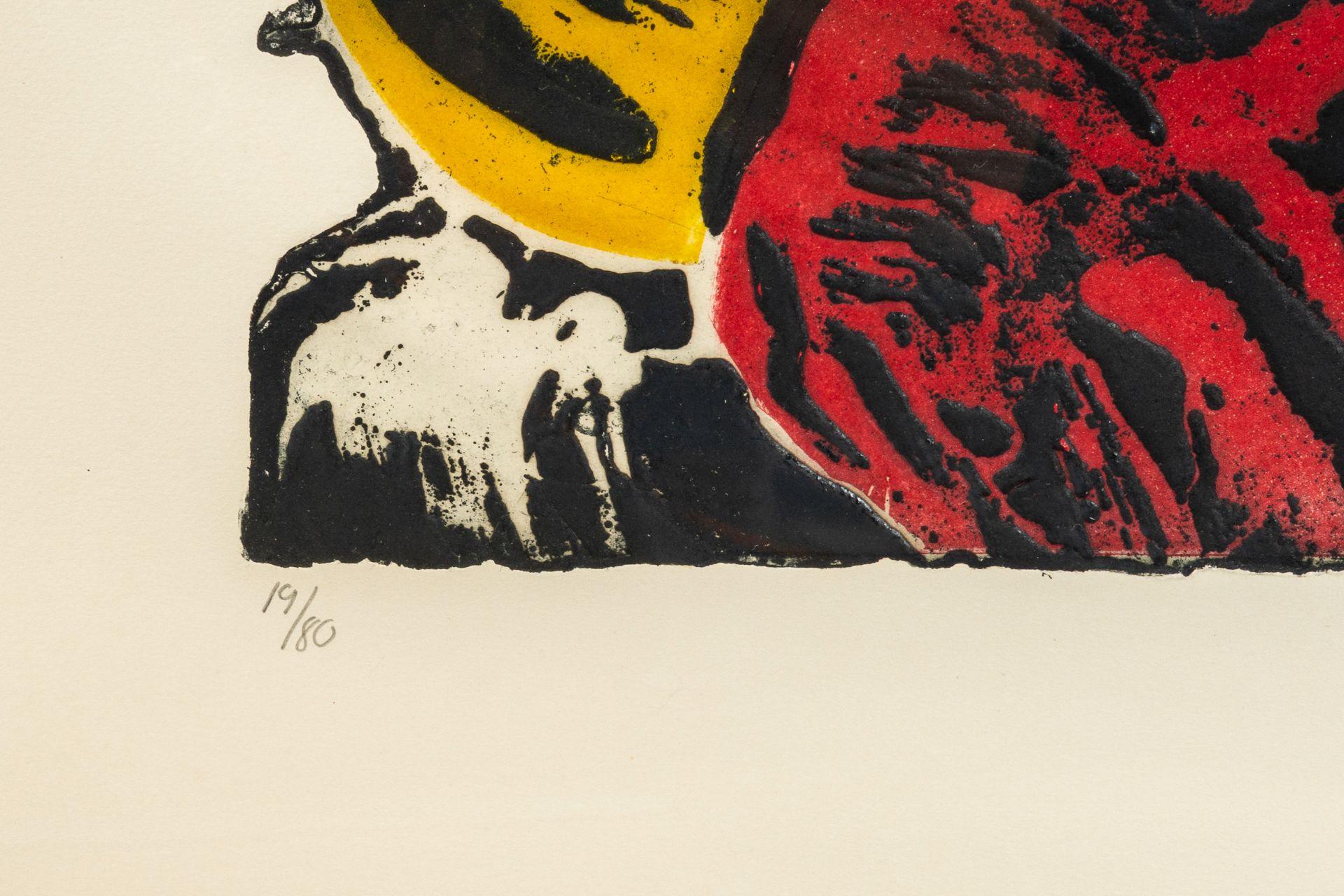 Bengt LindstrÃ¶m (1925-2008): Untitled, lithograph in colours, ed. 19/80 - Image 5 of 5