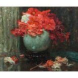 Jef Van de Fackere (1879-1946): Still life of flowers,oil on canvas, dated (19)42