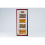 Five Tibetan paper banknotes, first half 20th C.