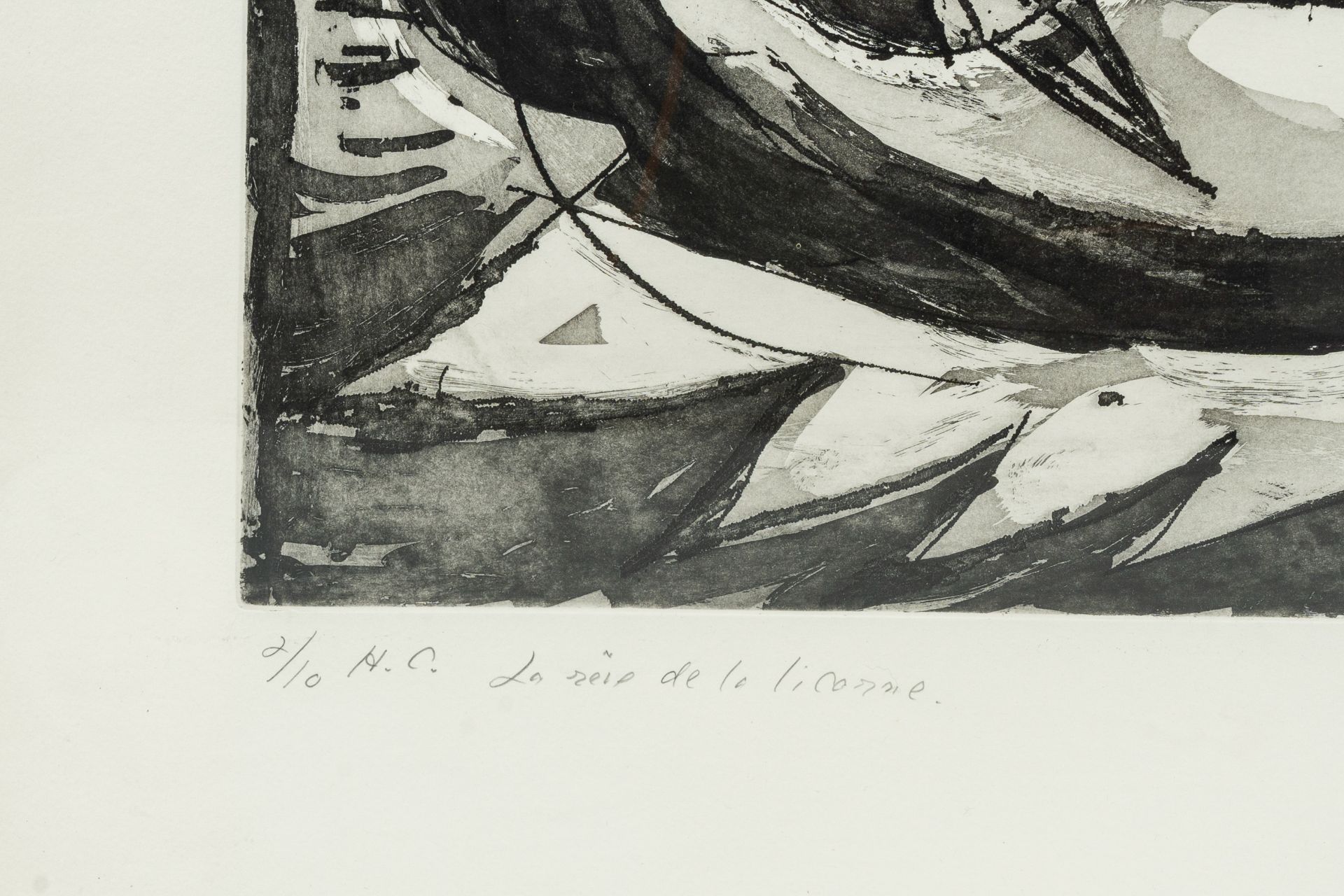 Carl-Henning Pedersen (1913-2007): 'Le rÃªve de la licorne', etching, ed. H.C. 2/10, dated 1991 - Image 5 of 6