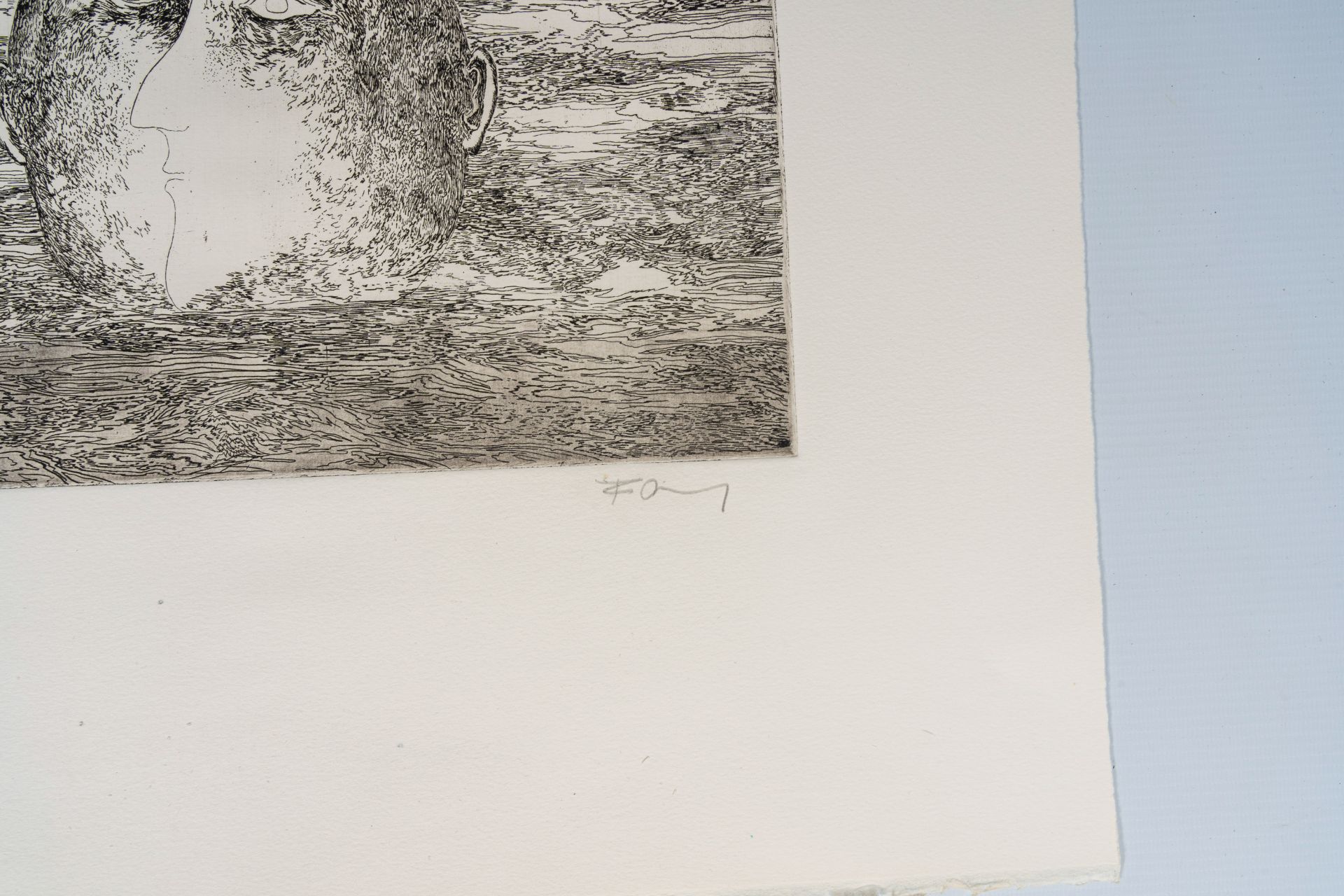 Frans Minnaert (1929-2011): 'Met Darwin op de Beagle', art folder with five etchings and five poems - Image 25 of 32