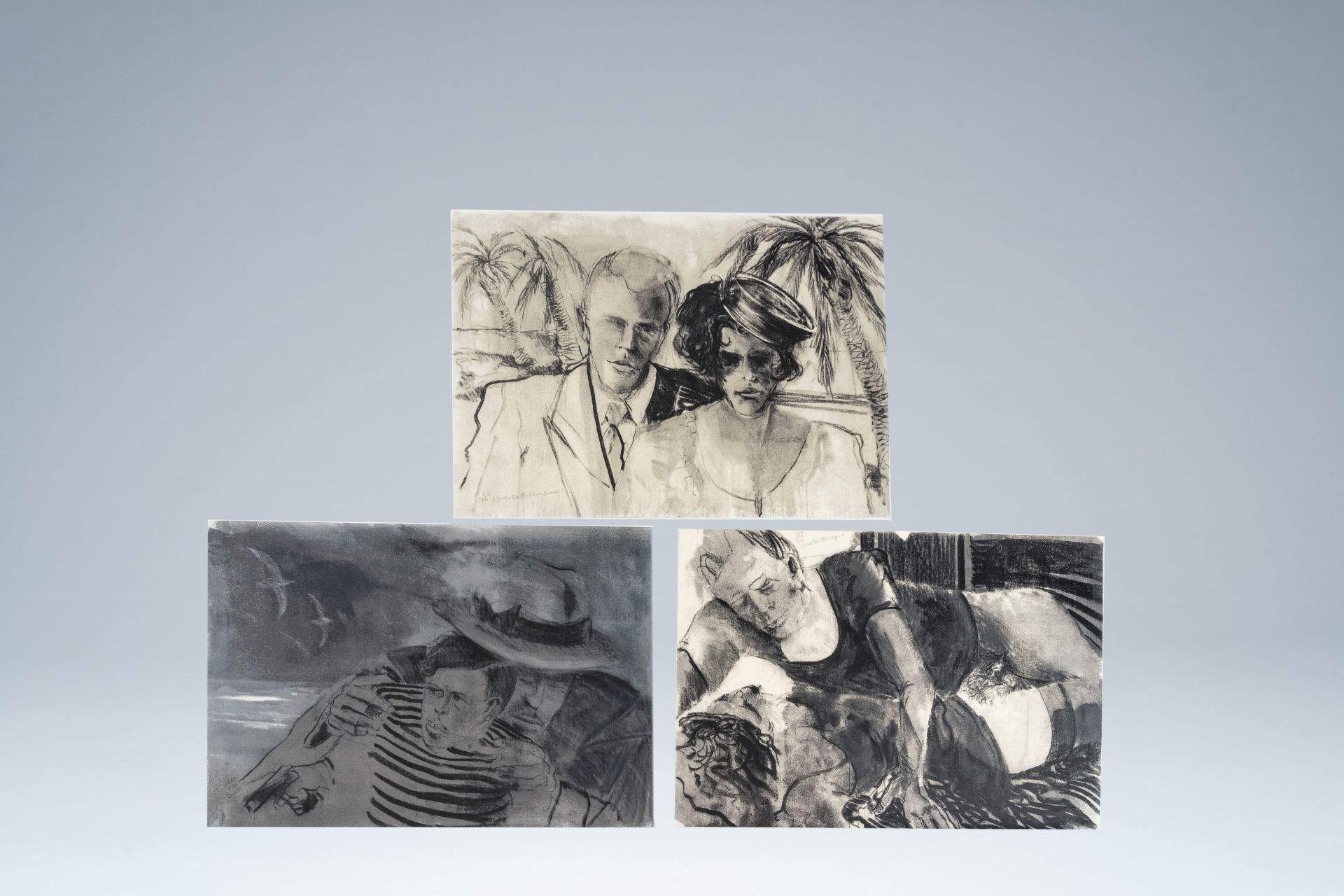 Dees De Bruyne (1940-1988): 'Love your son', seven lithographs on canvas, ed. XIV/XXI - Image 10 of 26